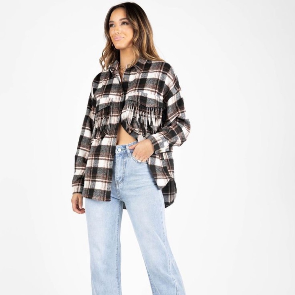 Kittenish Fringe Flannel